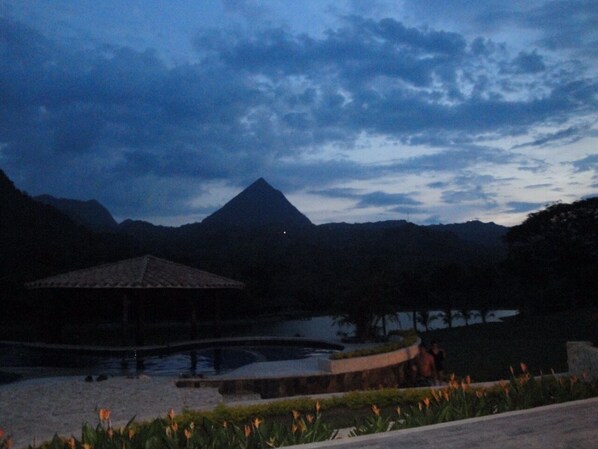 View of Cero Tusa from the house