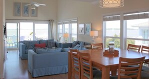 As you enter our home you are surrounded by ocean views!