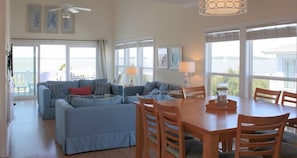 As you enter our home you are surrounded by ocean views!