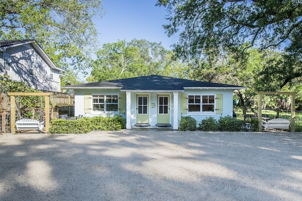 Tidewater Retreat is the left side of this duplex. 