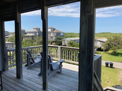 Frisco Beach House! 4 lots back, easy walk to ocean, Great ocean view!