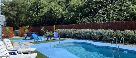 Backyard POOl Area. Great for Barbecue