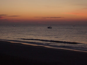 Shrimp boats at sunrise