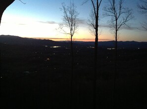 Night time view overlooking Franklin