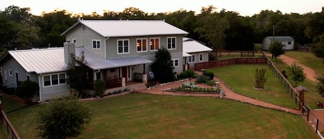 Drone view of lodge