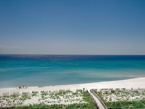 The stunning waters and white sands of Pensacola Beach.