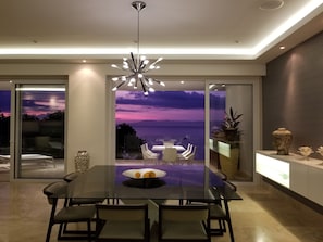 Dining Area as viewed from our kitchen. Beachfront View