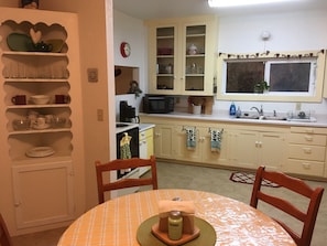 Roomy kitchen and dining area, recently remodeled