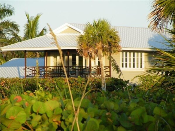 House, second story, seen from private beach preserve.
