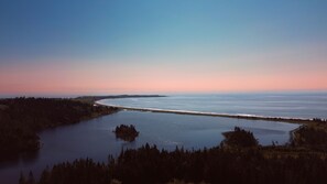 View of Hirtle's Beach and Romkey Pond