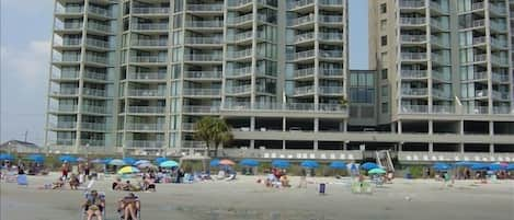 One Ocean Place. Beach view Looking back at the property.