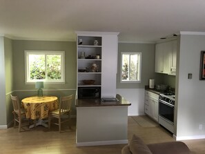 Dining area and kitchen