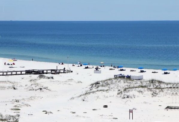 Relaxing Gulf View From the 5 X 17 Foot Balcony.