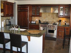 Gourmet Kitchen: Fully equipped kitchen w top of the line appliances