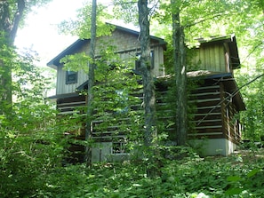 North exposure of the cabin, to the left is nice deck and grill. big home!