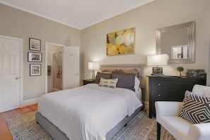 BR #2. 1st floor, queen bed, ensuite bath.