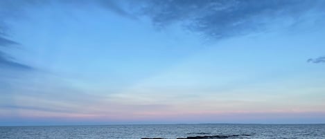 View from the porch at sunset.