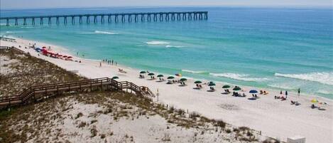 View from your balcony! Navarre Pier is the longest pier on the Gulf of Mexico.