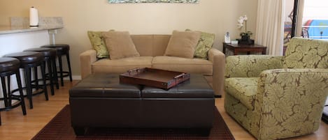 Family room with sleeper sofa