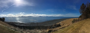 Ocean and mountain views