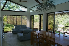 Main living space of Casa Divina.