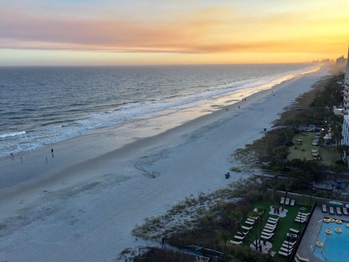 “Chasing Waves”~Gorgeous Oceanfront King Condo, Living Room, Walk-in Shower