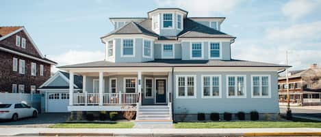 Whole house view. House faces onto East Av in Bay Head, NJ with views  of ocean.