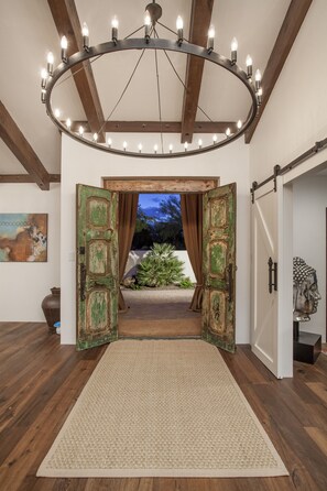 Enter through a large courtyard 