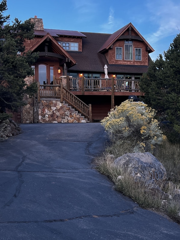 View of house from driveway. 