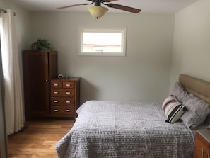 2nd bedroom has a queen bed.