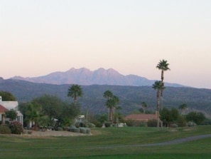 View of Four Peaks from the patio