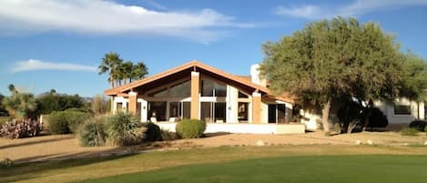 View of house from the golf course