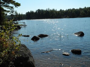 the clear water of Toddy Pond