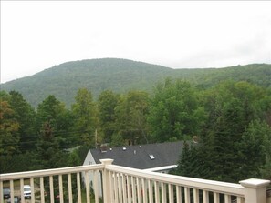 A peaceful view from the second floor's deck.Very private.