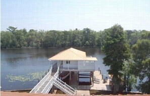 View of Tickfaw River and Gameroom/Boat House from Light House