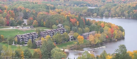 View of our chalet from Hidden Valley Ski Resort 