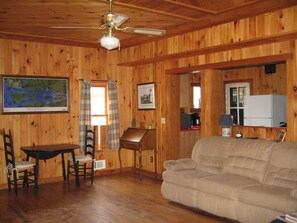 Family room looking towards kitchen