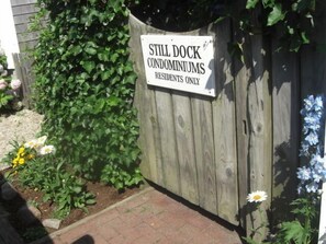 Entrance gate to property