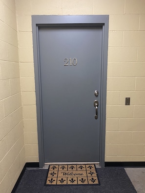 Door to condo inside entry door.