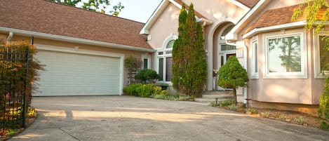 Two car garage and plenty of additional parking.