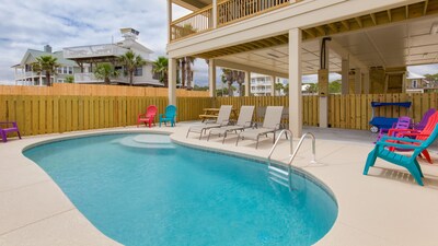 Gorgeous Gulf views!  4BR and 4BA, Private Pool and Steps to the Gulf...