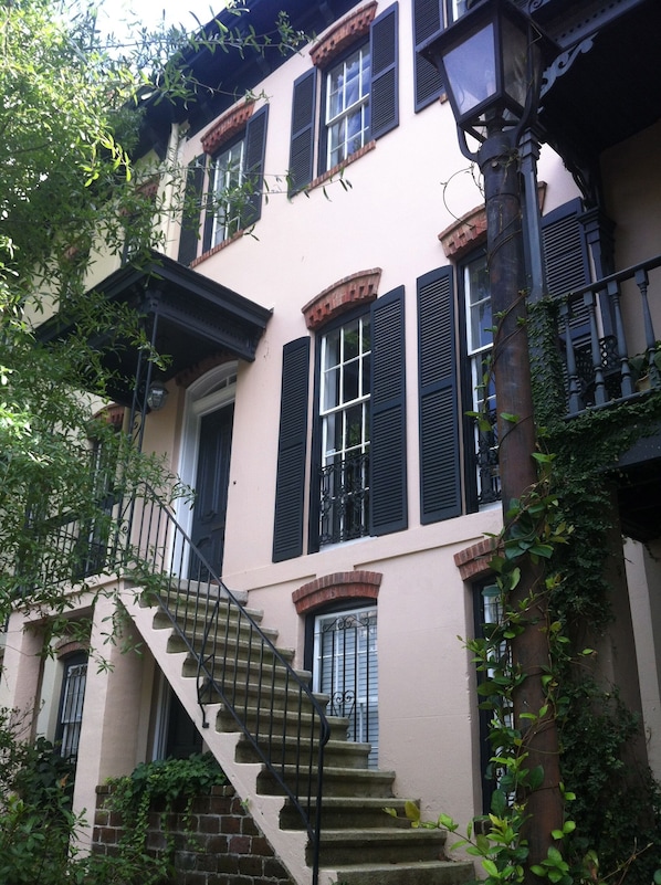 This rental unit is the top two floors of this historic 1872 townhouse.