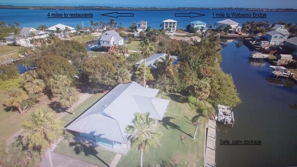 Peaceful location-deep water canal -Direct access to Indian River and Atlantic
