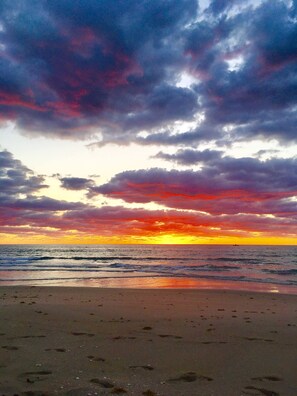 Nothing like a sunrise walk on the beach to start your day! Gorgeous vistas!