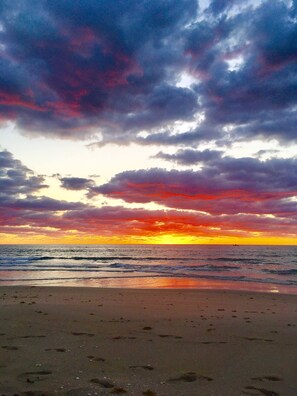 Nothing like a sunrise walk on the beach to start your day! Gorgeous vistas!