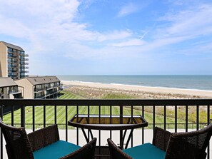 From the deck overlooking the ocean