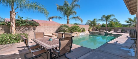 Beautiful Pool and Backyard Living Area