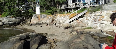 Low tide from the rocks in front of Lighthouse.