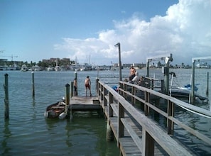 ENJOY SUPER FISHING & SWIMMING FROM THIS DOCK. GORGEOUS SUNSETS!