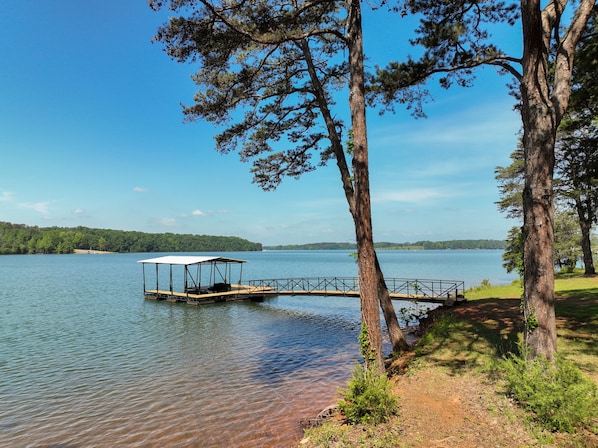 Dock on open water